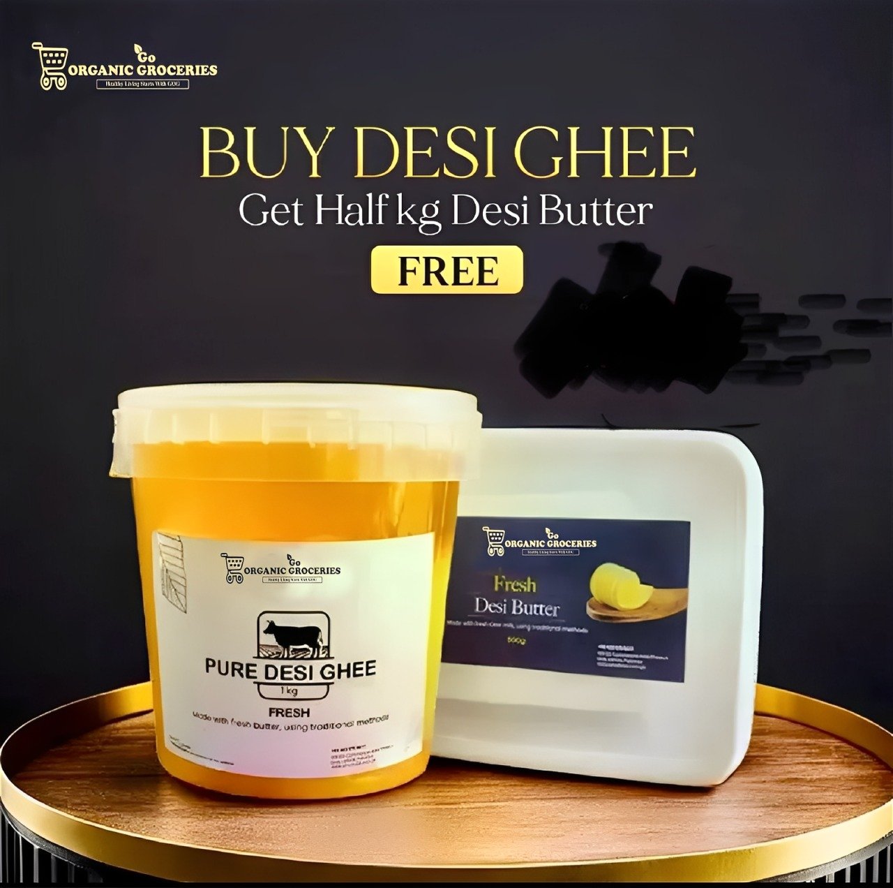 Buy 1kg Desi Ghee Get 500g Butter Free